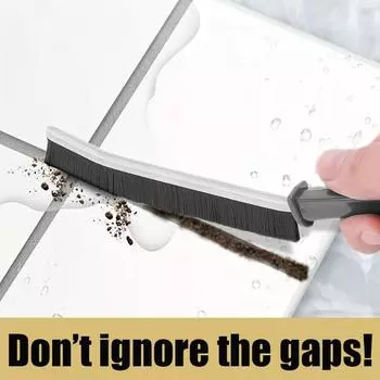 Многофункциональная щелевая щетка для чистки, прочная жесткая щетина, длинная ручка, щетка для чистки швов плитки, мертвых углов, пола в душе as show
