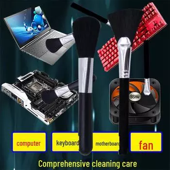 Многофункциональная щетка для чистки экранов, клавиатур, линз и материнских плат Umbrella handle brush