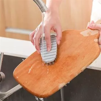 Многофункциональная щетка для чистки с мягкой щетиной из полипропилена, щадящая щетка для фруктов, кухонные принадлежности серый