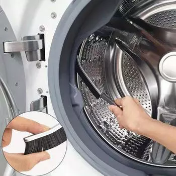 Многофункциональная щетка для чистки щелей - 1 шт. Щетка с длинной ручкой и жесткой щетиной для кухонной плитки, подоконников, раздвижных дверей - не требует электричества 1PCS чёрный