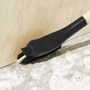 Многофункциональная щетка для чистки щелей с эргономичной ручкой, V-образная щетина, щетка для чистки щелей с мертвым углом жёлтый