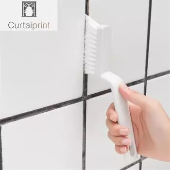 Многофункциональная щетка для чистки щеток для плитки в полу для ванной комнаты, щетка для чистки оконных пазов, удобные бытовые угловые инструменты 1pc белый