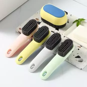 Многофункциональная щетка для обуви с зашифрованной гибкой щетиной, экономящие время инструменты для чистки, бытовая щетка для чистки общежития B зелёный