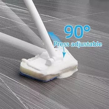 Многофункциональная щетка для стен в ванной, съемная губка, длинная ручка, щетки для плитки, пола, ванны, бытовые чистящие средства Brush head