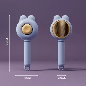 Многофункциональная щетка для удаления подшерстка, щетка для собак и кошек, массажная щетка для вычесывания спутанной шерсти, расческа для шерсти домашних животных, самоочищающаяся щетка для ухода за домашними животными A3