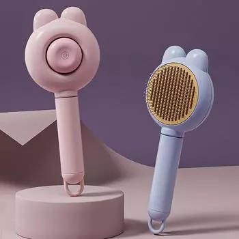 Многофункциональная щетка для удаления подшерстка, щетка для собак и кошек, массажная щетка для вычесывания спутанной шерсти, расческа для шерсти домашних животных, самоочищающаяся щетка для ухода за домашними животными