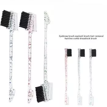 Многофункциональная щеточка для бровей, расческа для волос, гребень для отделки краев сломанных волос, расческа для волос, регулировка черных дредов, краска для волос, восковая щетка