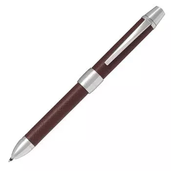 Многофункциональная шариковая ручка Pilot Ridge Leather Brown, 2 цвета, шариковая ручка 2+1 BTHR-3SL-BN 0,7 мм + острый 0,5 мм коричневый