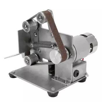 Многофункциональная шлифовальная машина, мини-электрическая ленточная шлифовальная машина, полировально-шлифовальный станок, точилка для кромок, ленточная шлифовальная машина серебряный