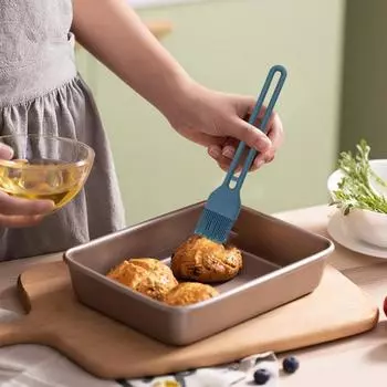 Многофункциональная силиконовая кисточка для поливки теста с мягкой щетиной, термостойкая, для приготовления пищи, соуса из масла, без BPA, можно мыть в посудомоечной машине, для выпечки, барбекю