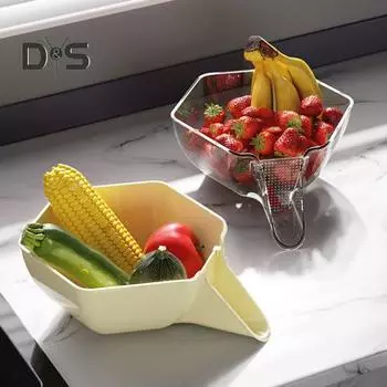 Многофункциональная сливная корзина Быстрый слив воды Удобное приготовление пищи Прочный сито для кухонной мойки чистый