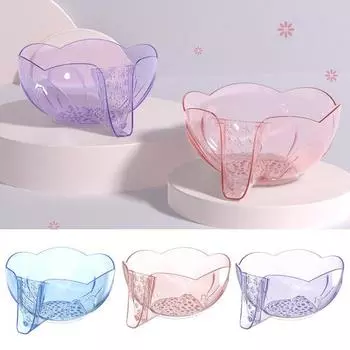 Многофункциональная сливная корзина, миска для мытья фруктов с фильтрующими отверстиями, сито и контейнер, сито для мытья овощей 2-в-1, кухонная мойка, еда розовый