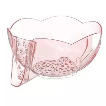 Многофункциональная сливная корзина, миска для мытья фруктов с фильтрующими отверстиями, сито и контейнер, сито для мытья овощей 2-в-1, кухонная мойка, еда розовый