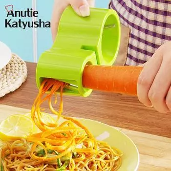 многофункциональная спиральная овощерезка, двойная терка, спиральная терка для чистки моркови, салатница, кухонные аксессуары