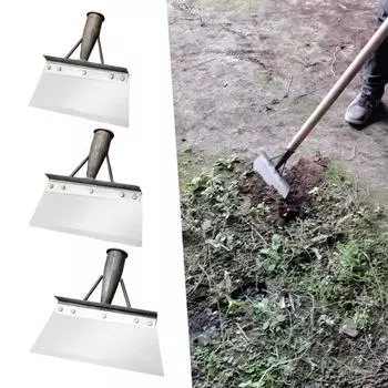 Многофункциональная стальная плоская лопата, простая в эксплуатации, прочная, долговечная, чистящая лопата для наружного садоводства и сельского хозяйства S