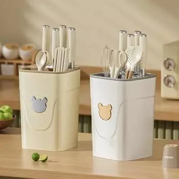 Многофункциональная стойка для хранения инструментов, товары для дома, кухонные полки, подставка для палочек, бочонка, кастрюли, держатель для ножей, кухонные принадлежности