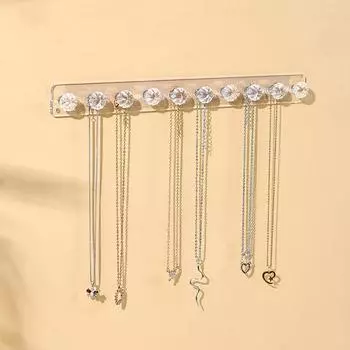 Многофункциональная стойка для хранения ювелирных изделий, крючок, настенное кольцо, серьги, ожерелье, женская витрина, брелок для ключей, стеллаж для хранения часов Onesize