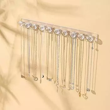 Многофункциональная стойка для хранения ювелирных изделий, крючок, настенное кольцо, серьги, ожерелье, женская витрина, брелок для ключей, стеллаж для хранения часов