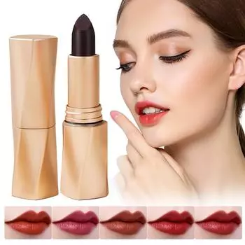 Многофункциональная стойкая цветная помада Роскошная бархатная антипригарная помада в форме чашки Водостойкая помада для губ Макияж One Size