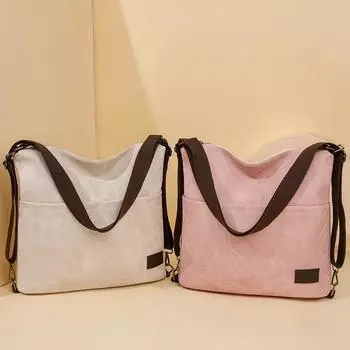 Многофункциональная сумка через плечо для женщин, большая вместимость, сумка-рюкзак для поездок на работу синий