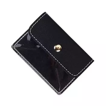 Многофункциональная сумка для демонстрации ювелирных изделий, мешочки для ювелирных изделий, ПВХ-текстура, сумка для хранения ювелирных изделий, подходит для подарков и хранения чёрный