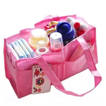 Многофункциональная сумка для хранения бутылочек для кормления мамочек, отдельная сумка для подгузников и матерей One Size розовый