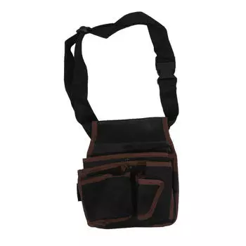 Многофункциональная сумка для инструментов из полиэфирного волокна, поясной держатель для набора отверток, карманная сумка, сумка на пояс электрика, органайзер для инструментов None кофейный