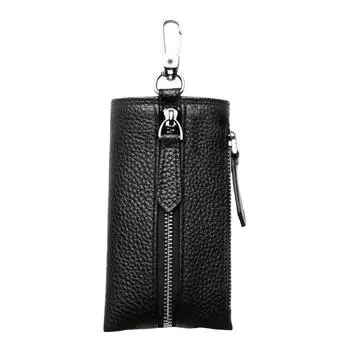Многофункциональная сумка для ключей для мужчин, дома и автомобиля, сумка для ключей с подвеской на талию One Size чёрный