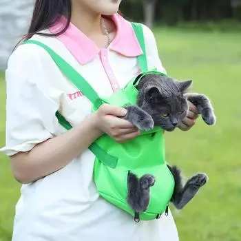 Многофункциональная сумка для кошек на выход, складная, устойчивая к царапинам и укусам, фиксирующая сумка для инъекций для домашних животных, сумка для ванны, машинки для стрижки когтей, гарантийный пакет L зелёный