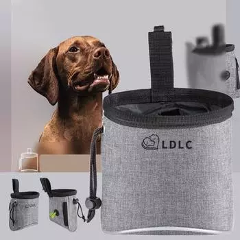 Многофункциональная сумка для лакомств для собак с поясным ремнем из ткани Оксфорд, вместительная закуска для собак синий