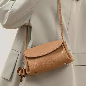 Многофункциональная сумка для мобильного телефона, повседневная сумка для хранения, натуральная кожа, верхний слой, сумка через плечо из коровьей кожи Niche Cloud