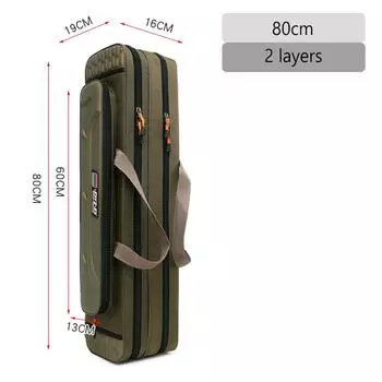 Многофункциональная сумка для рыболовных снастей 2/3/4 слоя Легкая дорожная сумка для хранения спиннинговых удилищ для морской и пресноводной рыбалки, уличные сумки 2 Layer 80cm