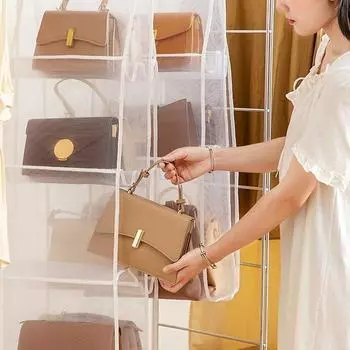 Многофункциональная сумка, подвесная сумка для хранения, женская сумка-органайзер, двусторонняя сумка для хранения, пылезащитная, подвесная, водонепроницаемая 4 Gage белый