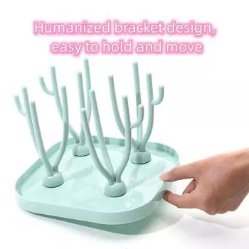 Многофункциональная сушилка для детских бутылочек, стойка для слива, портативная съемная подставка, трехмерное хранение, не занимает места красный