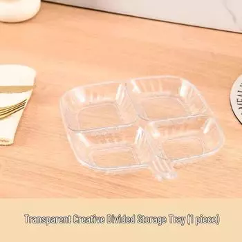 Многофункциональная тарелка с отделениями для гарниров, хот-пота и приправ