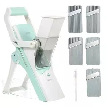 Многофункциональная терка для резки овощей, мяса, измельчитель, набор «сделай сам» с банкой большой емкости, руководство зелёный