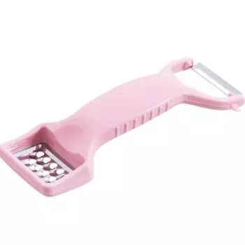 Многофункциональная терка Talos для овощей, фруктов, моркови, картофеля, двухсторонняя овощечистка, кухонный инструмент розовый
