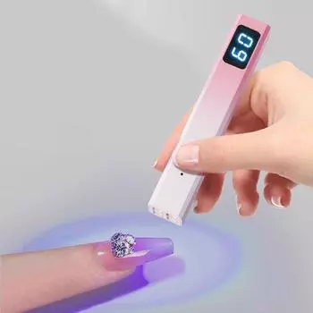 Многофункциональная УФ-лампа - для наращивания волос, ногтей с кронштейном, портативная и быстросохнущая серебряный