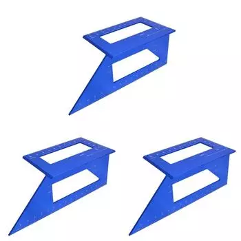 Многофункциональная угловая линейка (синий)