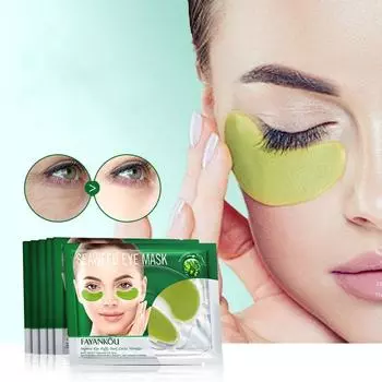 Многофункциональная укрепляющая и питательная маска для глаз с морскими водорослями снимает усталость, улучшает сухость кожи вокруг глаз и осветляет тонкие линии. 7.9g