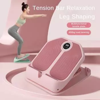 Многофункциональная устойчивая поддерживающая растягивающая пластина с цифровым дисплеем, противоскользящая, для растяжки голеней, фитнес-жим ногами, вспомогательное оборудование, розовый/зеленый розовый