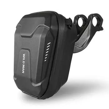 Многофункциональная велосипедная передняя сумка Водонепроницаемая велосипедная сумка для головы MTB Велосипедная сумка из ЭВА с жестким корпусом Велосипедное снаряжение чёрный