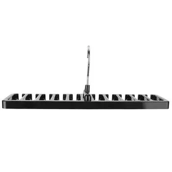 Многофункциональная вешалка для галстуков с вращающимся крючком, держатель для ремня, органайзер для хранения галстуков, черный бежевый