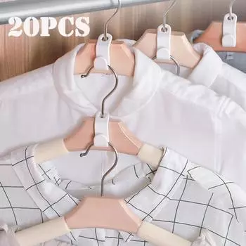 Многофункциональная вешалка для гардероба, компактная вешалка, крючок для одежды, пластиковая вешалка для шкафа, вешалка для спальни, органайзер для хранения 10pcs