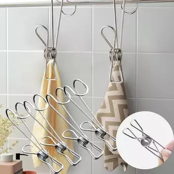 Многофункциональная вешалка для одежды, нержавеющая губка, мочалка, крючок Qisimiao, небольшой зажим из нержавеющей стали, устойчивый к трещинам, для одежды