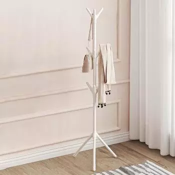 Многофункциональная вешалка для одежды с крючками, вешалка для пальто, высокая устойчивость, регулируемая высота, легко белый