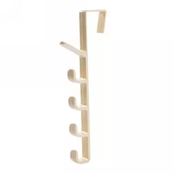 Многофункциональная вешалка на заднюю дверь, крючок, держатель для хранения одежды, вешалка для полотенец белый