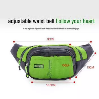 Многофункциональная водонепроницаемая поясная сумка: Держатель для телефона и кошелька большой емкости для мужчин и женщин 1 piece чёрный