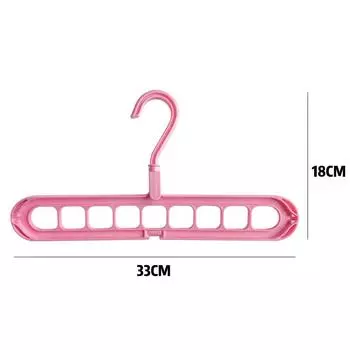 Многофункциональная волшебная вешалка для одежды, вешалка для хранения артефактов, домашняя сушилка, складная вешалка с 9 отверстиями белый