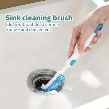 Многофункциональная выдвижная локтевая щетка для глубокой очистки углов в ванной, кухне и туалете